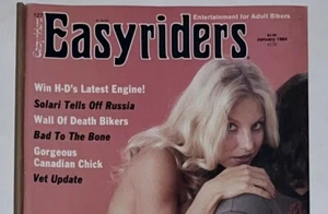 Vintage Easyriders Motorcycle Magazine - Jan 1984 - David Mann Centerfold Art VG - Picture 1 of 4