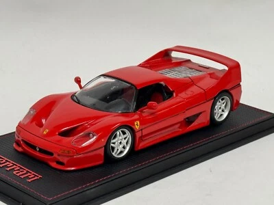 1/18 Burago 法拉利 F50 in Rosso Corsa 红色皮革底座定制 AB1113 — 第 1/4 张图片