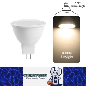 1 x MR16 3W LED Spotlight AC/DC 12-24V 120 Degree 4000K Daylight White Downlight - Picture 1 of 6