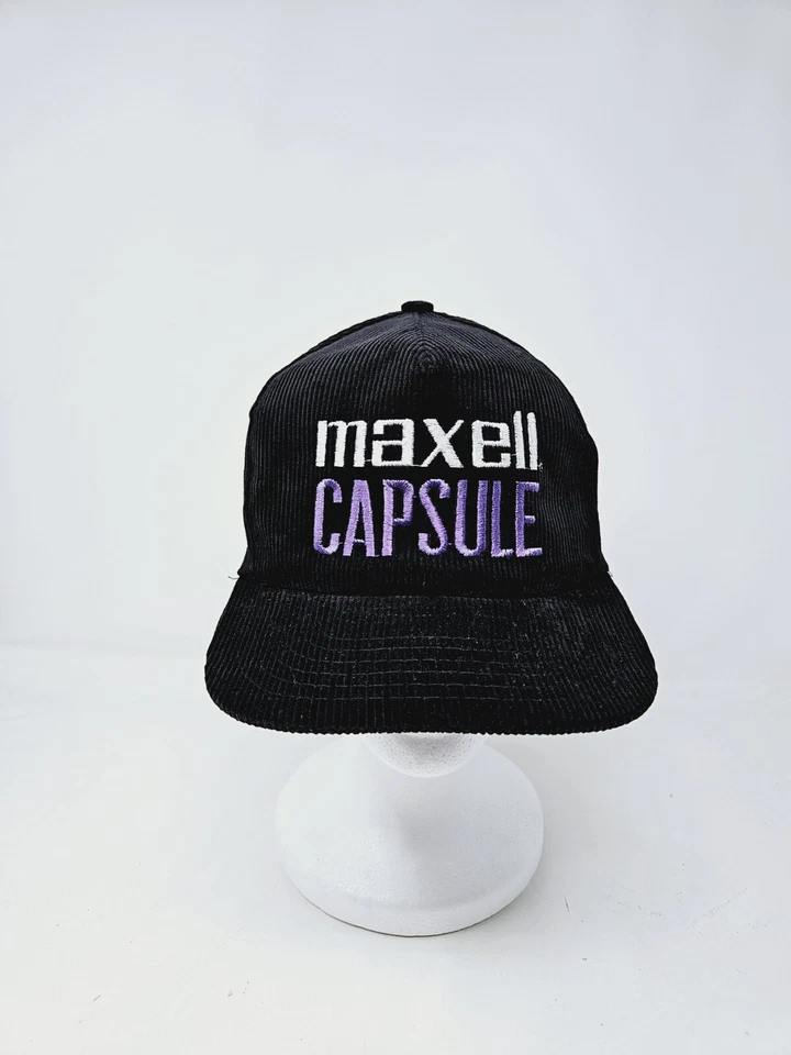 Gorra Maxell Cápsula Años 80 Negra Pana Camionero Snapback DE COLECCIÓN RARA EN MUY BUEN ESTADO Foto 1 de 4