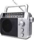 Retekess TR604 AM FM Radio Portable Transistor Analog Radio with 3.5mm Earphone