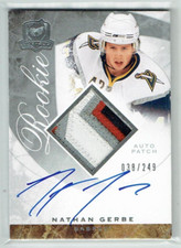 08-09 UD Upper Deck The Cup  Nathan Gerbe  /249  Rookie  Patch  Auto