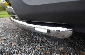 Frontstoßstange Spoiler Nudge Kinnstange + LEDs passend für Kia Sportage 10 - 16 Edelstahl - Bild 1 von 2