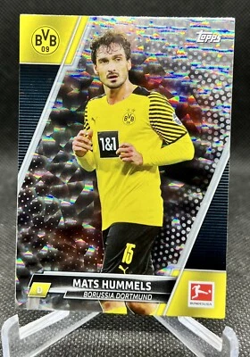 2021-22 TOPPS BUNDESLIGA  SPECKLE PARALLEL BVB MATS HUMMELS #60 Germany - Image 1 of 2