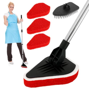 Scrub Cleaning Brush Set 2 in 1 Shower Cleaning Brush with Long Handle wemSm - Picture 1 of 12