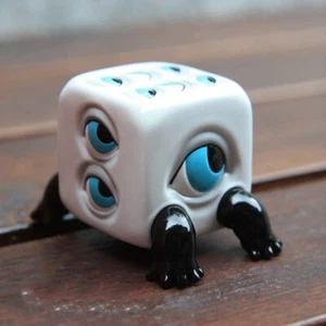 PAWS NOVA ABAO KENKEN LUCKY PANDA White-Blue SOFT VINYL Figure Sofubi H5.5CM/2in - Picture 1 of 4