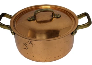 "Pentola e coperchio vintage in rame Tagus Chef 7" - Foto 1 di 9