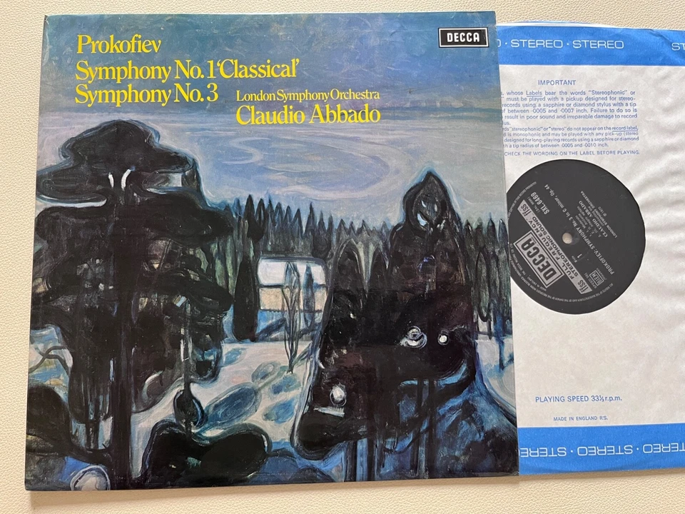 SXL 6469 Prokofiev Symphonies Nos. 1 & 3 / Abbado / LSO - Image 1 of 1
