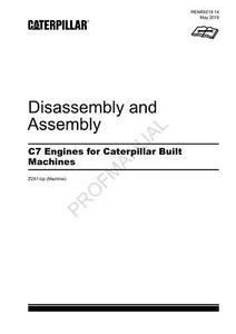 Caterpillar Cat C7 Engine Built Disassembly Assembly Service Manual - Picture 1 of 1