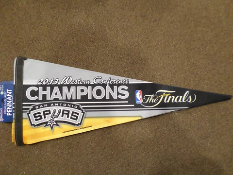 2013 SAN ANTONIO SPURS WESTERN CONFERENCE CHAMPIONS ROLL & GO PENNANT Cover