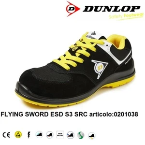 DUNLOP SCARPE ANTINFORTUNISTICA FLYING SWORD ESD S3 SRC 0201038 + - Foto 1 di 3