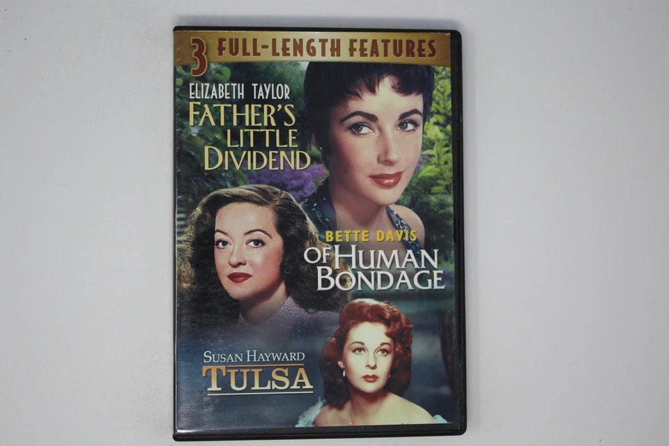 3 Full-length Features DVD Elizabeth Taylor Bette Davis Susan Hayward - Image 1 of 1