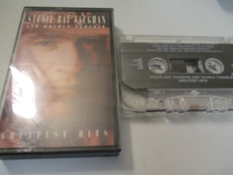 Stevie Ray Vaughan Greatest Hits Cassette Tape 1995 USA CBS Double Trouble - Image 1 of 1
