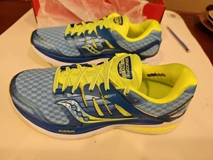 Saucony Truimph ISO FIT Everun Serie Damen Größe 9,5 gelb & blau neu im Karton - Bild 1 von 14