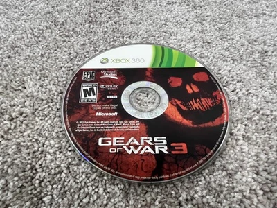 Gears of War 3 Microsoft Xbox 360 Video Game Disc Only Epic Games M Rated NTSC - Image 1 of 2