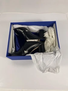 Stuart Weitzman Shoes Womens Size 5.5 Black SAM 75 Block Heel Slide Sandals New - Picture 1 of 8