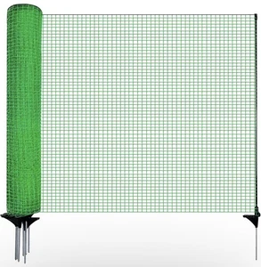 3x50FT Temporary Safety Fence with Posts Plastic Mesh Garden Animal Barrier - Bild 1 von 7