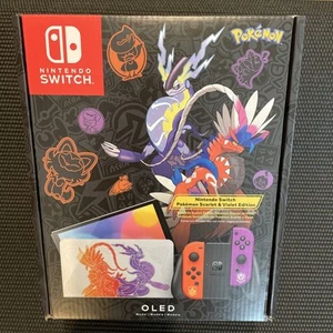 Nintendo Switch OLED Pokemon Scarlet Violet Edition Console—Retired, Rare - Picture 1 of 10