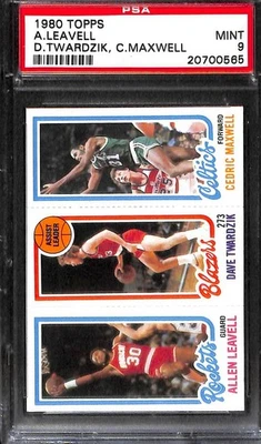 1980 TOPPS #117 LEAVELL/TWARDZIK TL/MAXWELL PSA 9 Mint 20700565  - Image 1 of 3