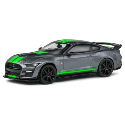 SHELBY MUSTANG GT500 2020 GREY WITH NEON GREEN 1:43 Solido Auto Stradali Modelli - Immagine 1 di 1