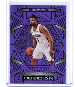 2024-25 Panini Obsidian Zion Williamson Electric Etch Purple Flood #'ed 50/75 - Picture 1 of 1