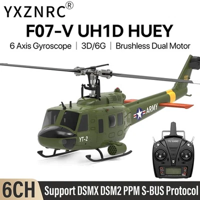 YUXIANG RC Helicopter F07-V 6-axis Gyro 3D Flying Dual Brushless Motor Airplanes - Bild 1 von 4