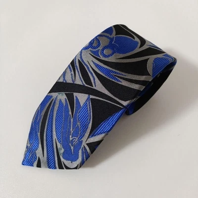 Emilio Pucci All Over Print Multicolor Silk Signature Logo Men's From Japan - Image 1 of 4