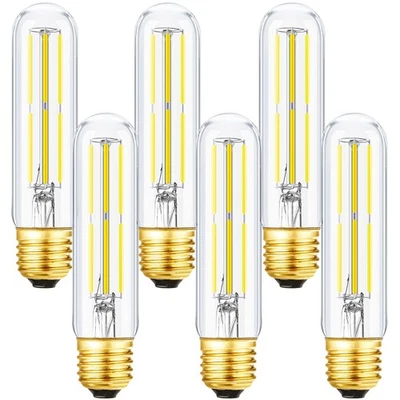 E26 Tubular Light Bulb 6W,Dimmable Led Tube Bulbs,Cool White 5000K,60 Watt In... - Image 1 of 4