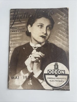 Odéon - Supplément magazine Mai 1933 - Yvette Netter - 16 pages -13x18 cm - Image 1 of 4