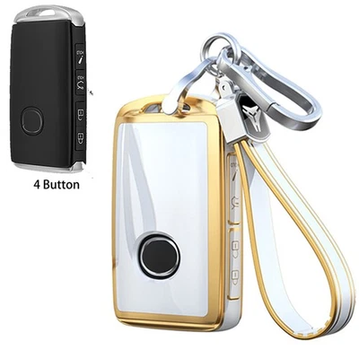 TPU Car Key Case Fob Cover For Mazda 3 6 CX-30 CX-90 CX-50 MX-5 MIATA 2020-2024 - Image 1 of 4