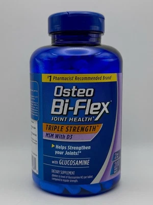 200 Comprimidos SELLADOS OSTEO BI-FLEX Triple Fuerza Glucosamina MSM D3 CADUCIDAD 11/2027 Foto 1 de 3