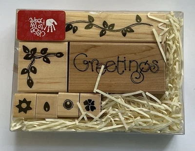 Juego de sellos de goma Close To MY Heart #S248 FLORAL GREETINGS, caja abierta, nuevo Foto 1 de 4