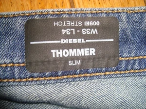 JEANS DIESEL THOMMER STRETCH SLIM HOMBRE 33 X 34 ¡APENAS USADOS! - Imagen 1 de 19