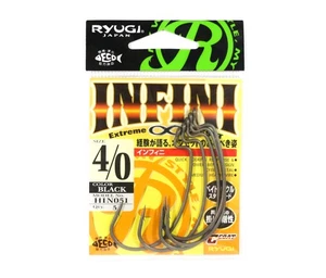 Ryugi HIN051 Infini Offset Worm Hooks Size 4/0 (8510) - Picture 1 of 6