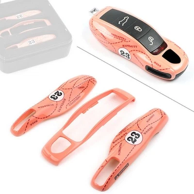 3PC Pink Pig Remotes Key Fob Case Shell Cover Fit Porsche Cayenne Panamera 911 - Image 1 of 4