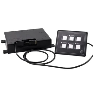 Waterproof 6 Gang LED Switch Panel with Control Box for Vehicle Applications - Picture 1 of 11