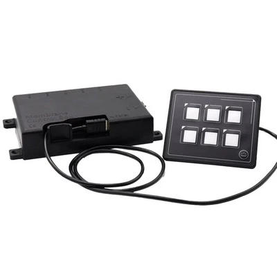 Waterproof 6 Gang LED Switch Panel with Control Box for Vehicle Applications - Image 1 of 4