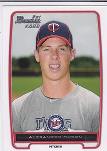 Alexander Muren Minnesota Twins 2012 Bowman Draft Card - Picture 1 of 1