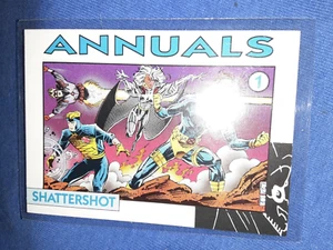 Marvel Comics 1992 Annuals Promo Card 1 Shattershot X-Men Vintage RARE INSERT - Picture 1 of 1
