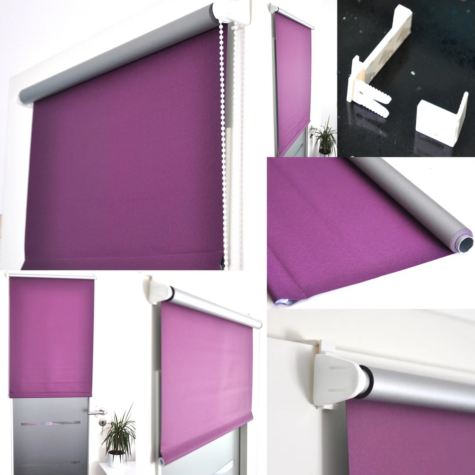 Verdunkelungsrollo Klemmfix Thermo Rollo Verdunklungsrollo Seitenzug Klemmrollo - Bild 1 von 4