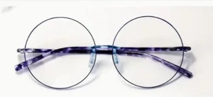 Round Reading Glasses Retro Lennon Style For Women Men Blue/Violet +350 - Picture 1 of 7