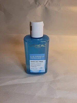 L'Oréal Paris Eye Makeup Remover  100% Oil-Free 4 Fl Oz Brand New - Image 1 of 4