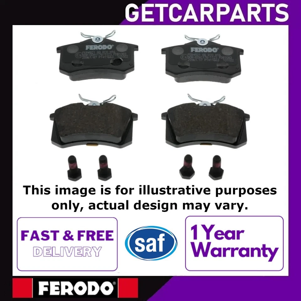 Ferodo FDB4235 Rear Brake Pad Set For Hyundai ix20 2010 - 2020 1.4 / 1.6L - Image 1 of 3