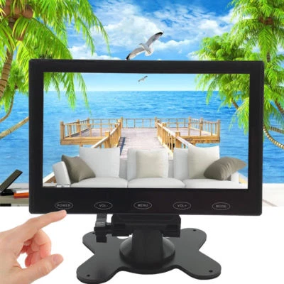 Mini 7" LCD CCTV Monitor PC Screen HDMI VGA AV RCA 1080p for Raspberry Pi - Image 1 of 4