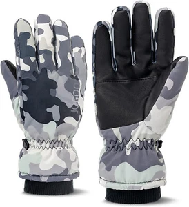 JOGOO Unisex Winter Schnee Ski Handschuhe, Outdoor 3M Thinsulate Wasserdicht Größe L - Bild 1 von 6