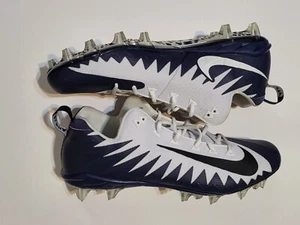 Nike Alpha Menace Pro Mid TD scarpa da calcio uomo tacchetta taglia 16 blu navy bianca lacrosse - Foto 1 di 3