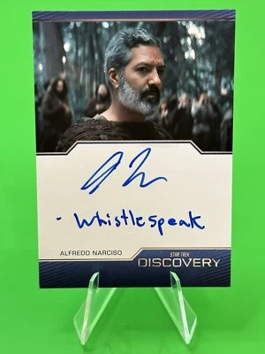 💫2024 Star Trek Discovery Season 5 Alfredo Narciso as Ohvahz Inscription Auto💫 - Image 1 of 4