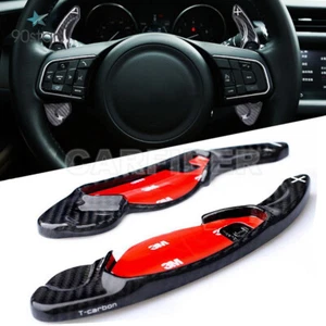 Carbon Fiber Steering Wheel Shifter Paddle For Jaguar XF XE XJ F-PACE F-TYPE - Picture 1 of 7