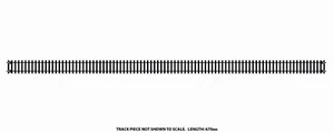 Hornby R603 OO Gauge Long Straight 670mm - Picture 1 of 1