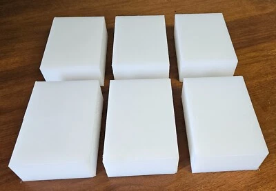 (QTY 14) UHMW Polyethylene Plastic 2-1/2'' x 5'' x 7'' (oversized) FREE SHIPPING - Image 1 of 4